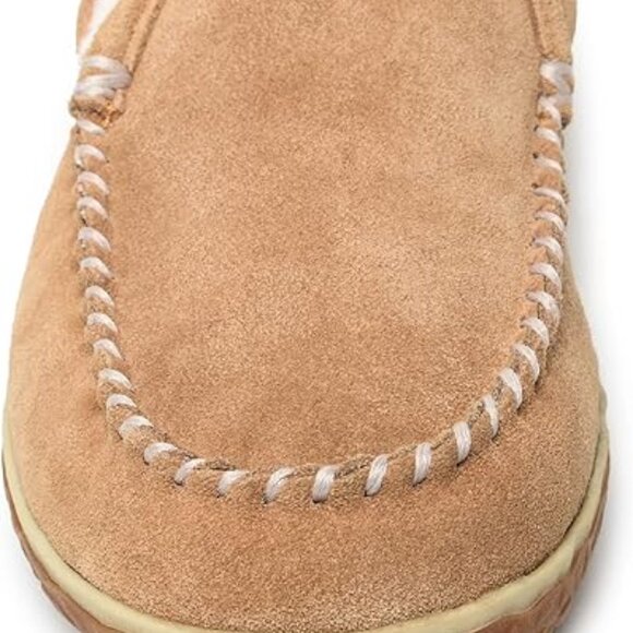 ✨NEW! Minnetonka Unisex Cinnamon Tilden Moccasin Soft Suede Indoor Outdoor M7/W9 - Picture 6 of 9